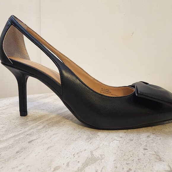On 34th Womens Elayne Cutout Pumps Black Smooth 6.5M - A010 - Picture 5 of 11